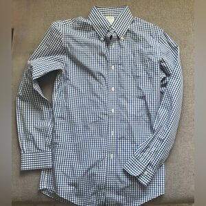 Brooks Brothers Blue and White Checkered Shirt